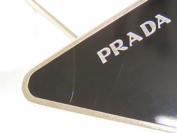 楽天市場】【美品】プラダ PRADA トライアングル ロゴ バッグチャーム