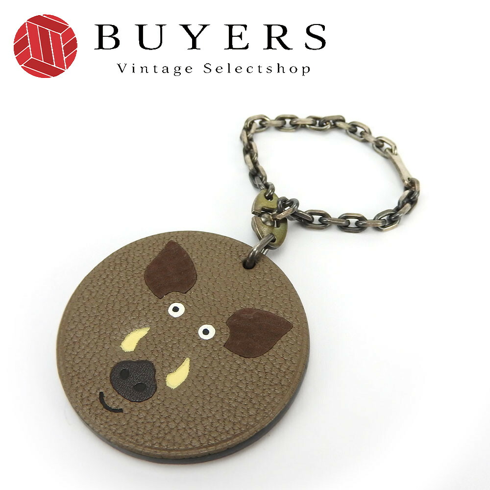 楽天市場】【中古】 エルメス バッグチャーム レザー シルバー925