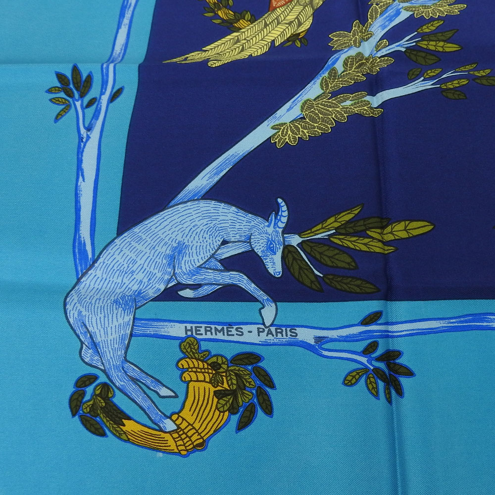 楽天市場】【中古】エルメス スカーフ カレ90 シルク100％ 大判