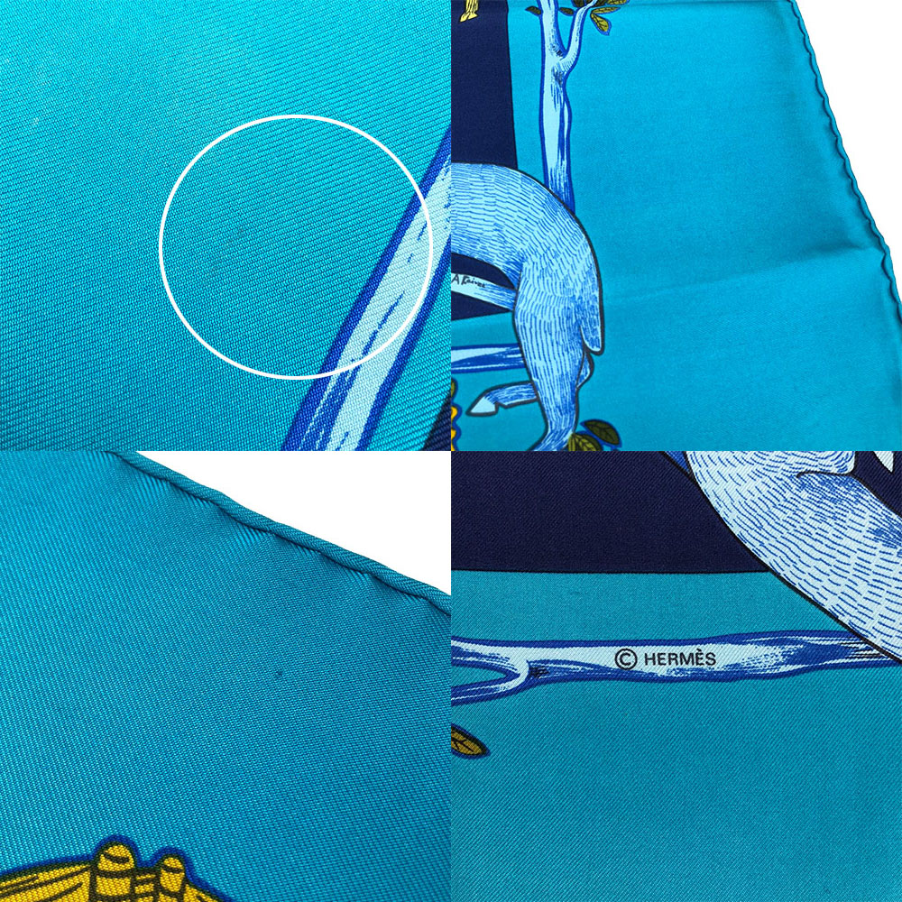 楽天市場】【中古】エルメス スカーフ カレ90 シルク100％ 大判