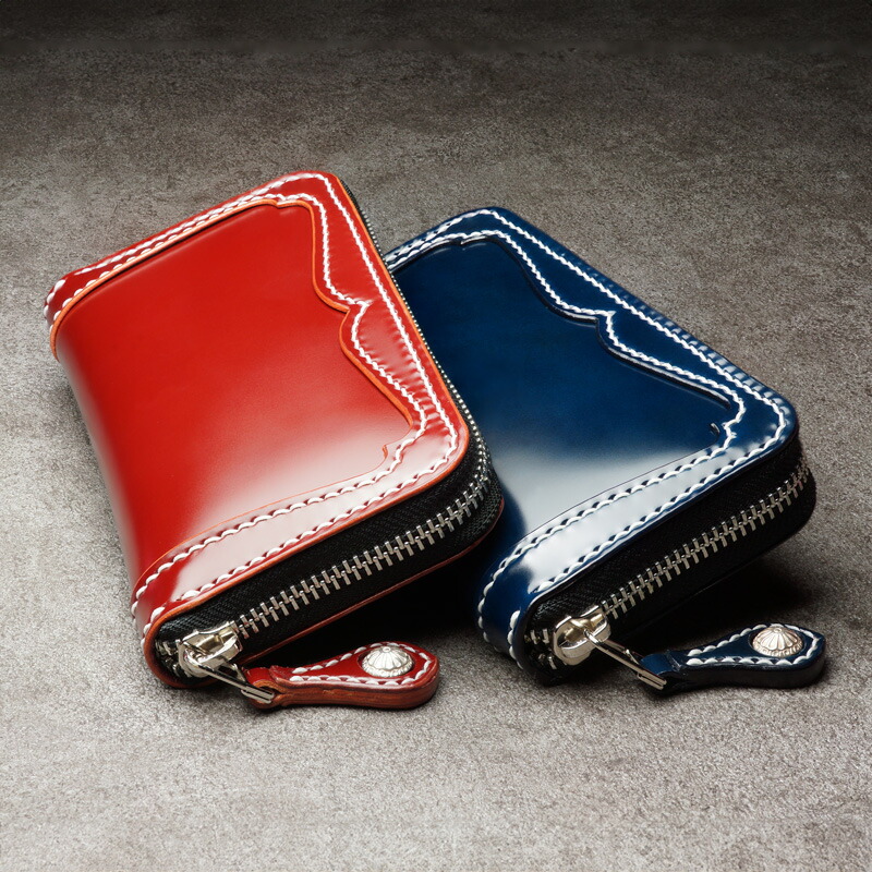 楽天市場】ラウンドジップウォレット コードバン ダブルカット Aタイプ