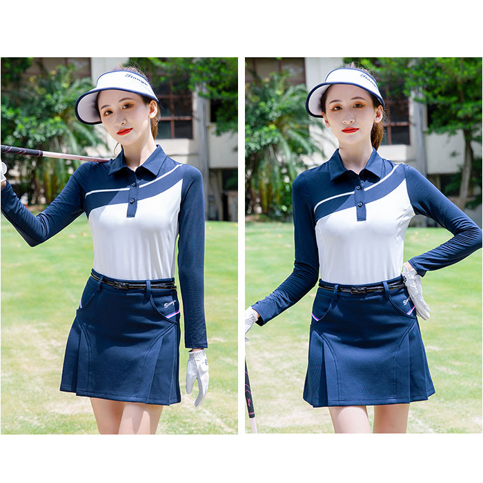 JUN&ROPE ゴルフウェア スカート インナーパンツ付き S ネイビー