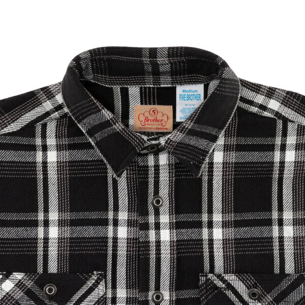 楽天市場】【FIVE BROTHER】(ファイブブラザー) フランネルシャツ