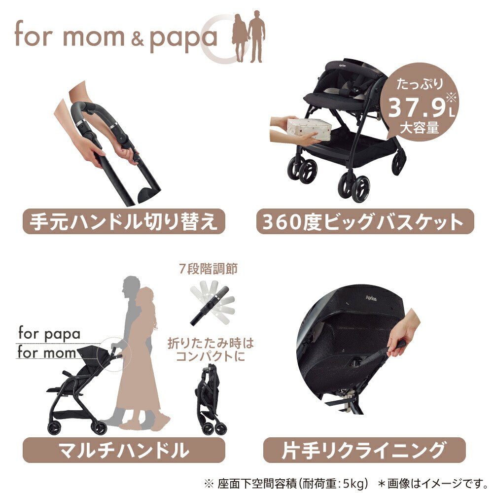 楽天市場】アップリカ ベビーカー オプティア クッション グレイス