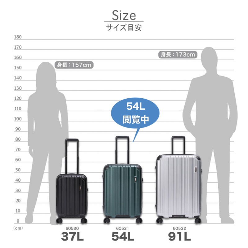 楽天市場】BERMAS バーマス スーツケース 54L 軽量 4輪 ダイヤルロック