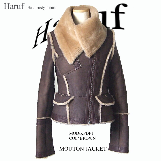 楽天市場】ムートンジャケット ムートンレザージャケット 本物ムートン