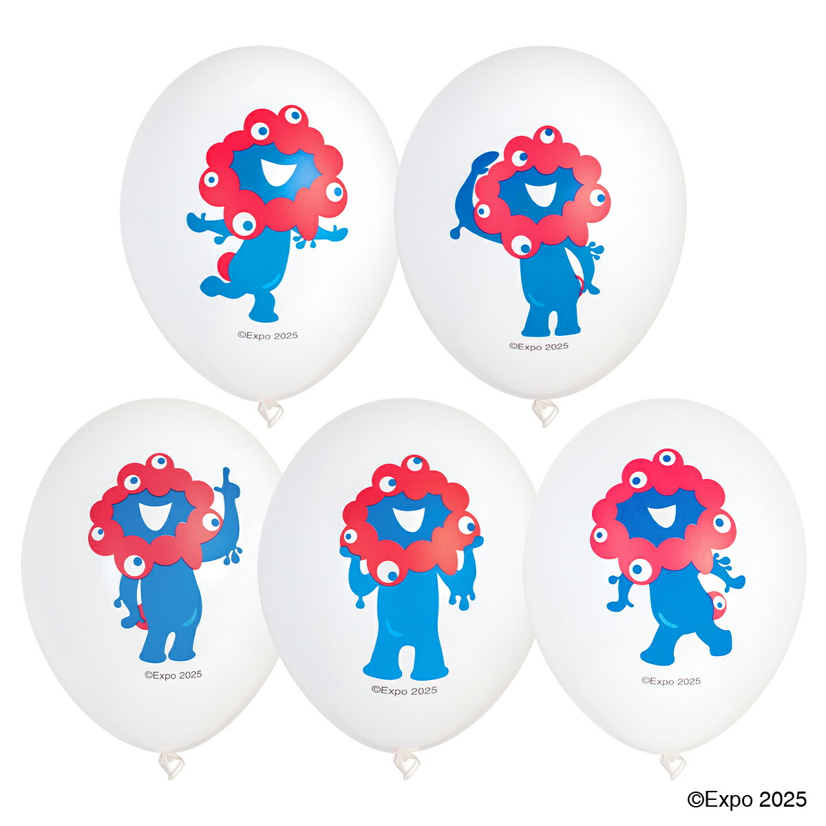 楽天市場】EXPO2025_ﾐｬｸﾐｬｸ 5個入ﾊﾞﾙｰﾝ_0702120125(1箱10PKG入