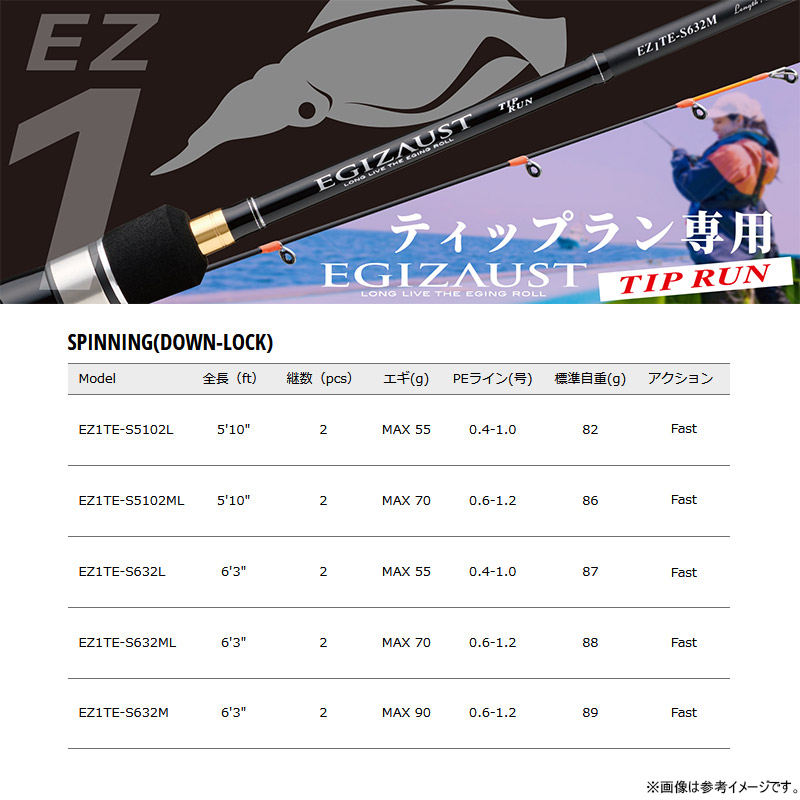 楽天市場】○メジャークラフト エギゾースト 1G ティップラン EZ1TE