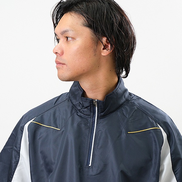 楽天市場】ZETT ゼット 半袖ハーフジップジャンパー BOV515H 防寒 野球