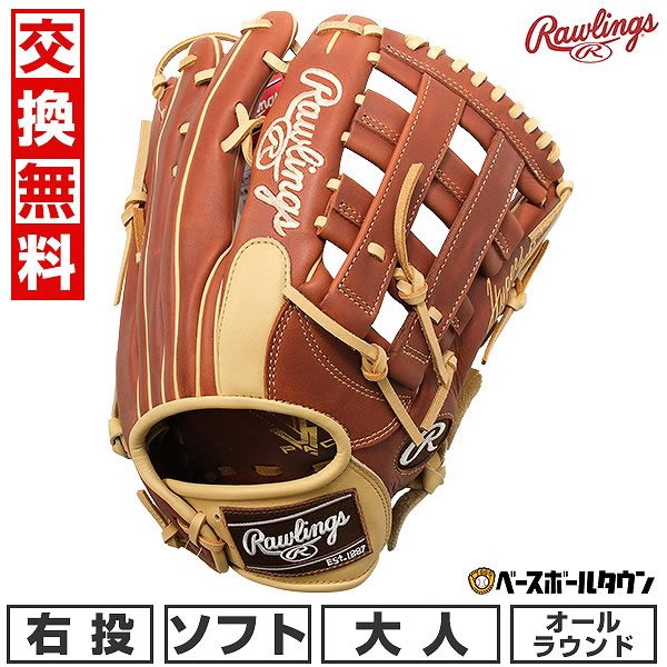 楽天市場】【交換往復送料無料】ソフトボール グローブ メンズ 大人