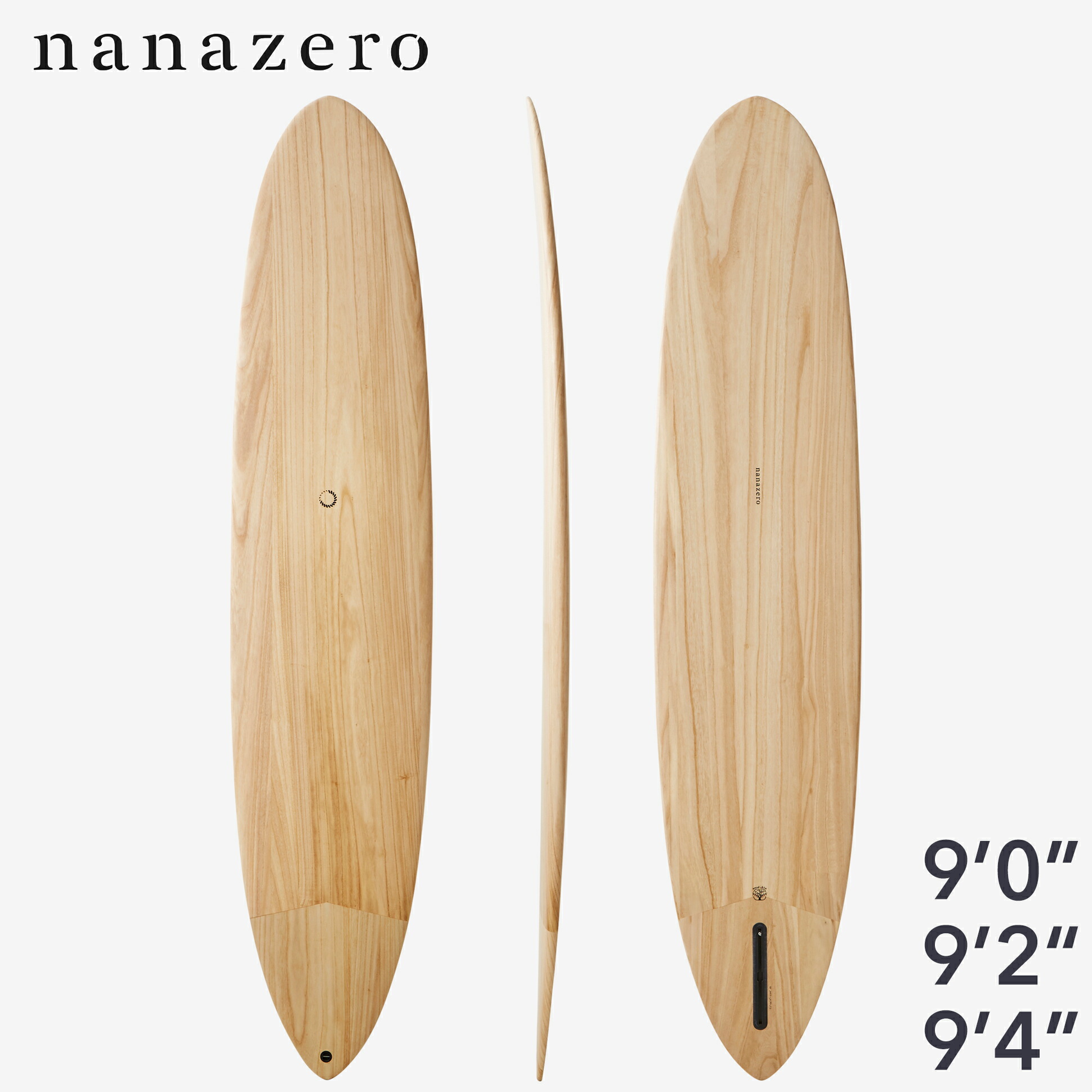 楽天市場】サーフボード ロングボード nanazero WOOD SKIN LOG01（long