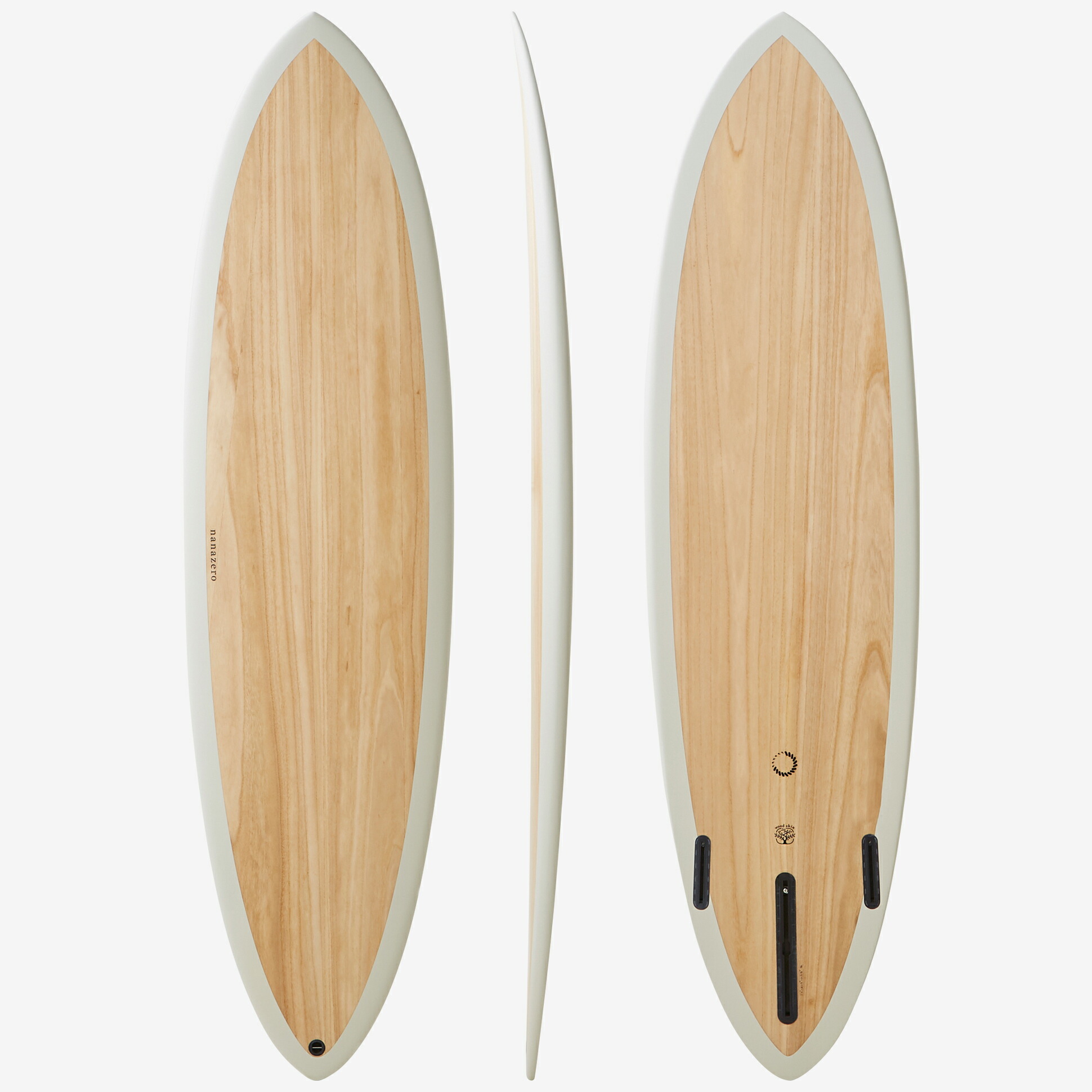 楽天市場】nanazero サーフボード ミッドレングス WOOD SKIN MID02 6'8