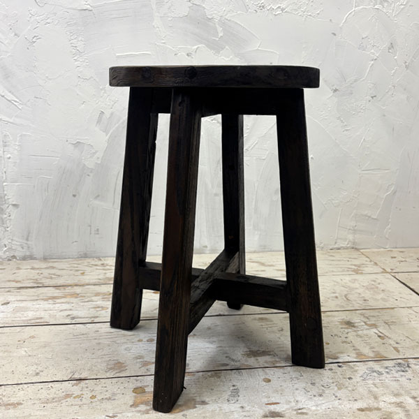 楽天市場】スツール アンティーク 椅子 チーク オールドチーク 木製