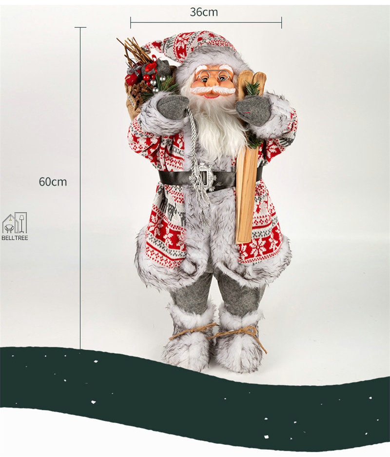 楽天市場】サンタさん 人形 60cm クリスマス 飾り サンタクロース 雪