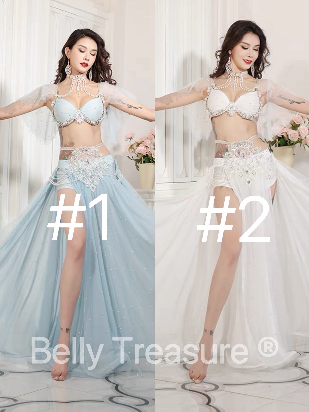 楽天市場】2カラー ベリーダンス 衣装 GLQ YY478 202411ベリー ダンス