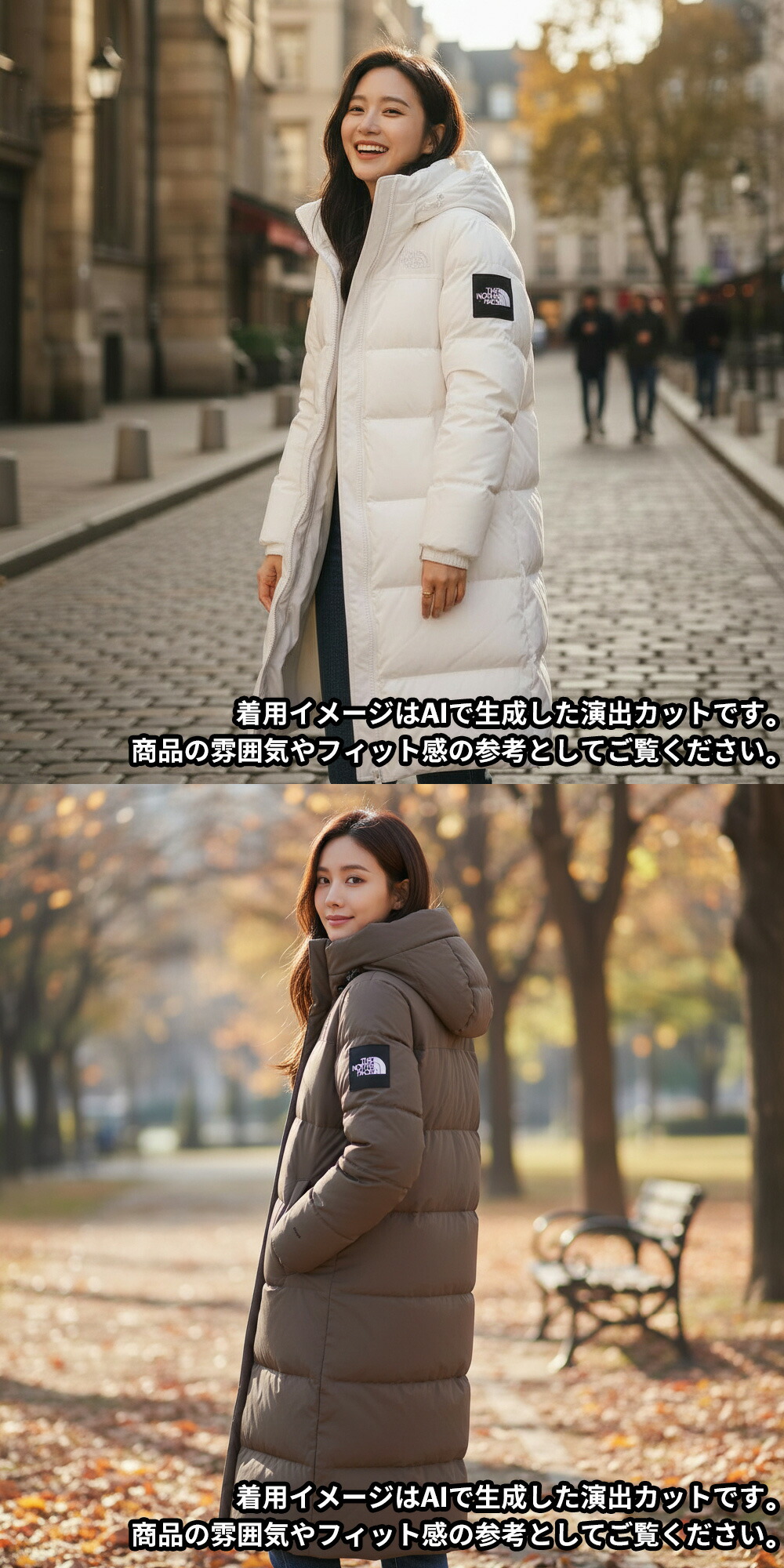 楽天市場】【正規品】25新作 韓国 ノースフェイス レディース ロング