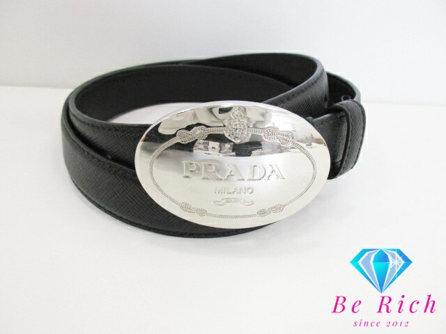 楽天市場】プラダ PRADA ベルト サフィアーノ メンズ ベルト ICC023 黒
