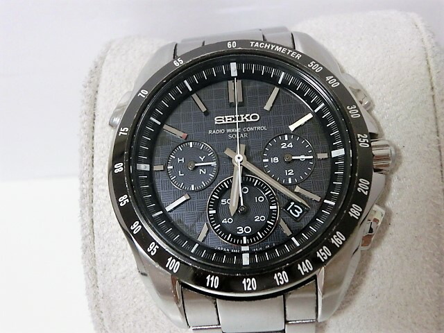 楽天市場】セイコー ブライツ 8B82-0AE0 デイト クロノグラフ メンズ