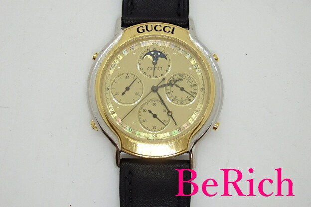 楽天市場】グッチ GUCCI ムーン フェイズ クロノグラフ メンズ 腕時計
