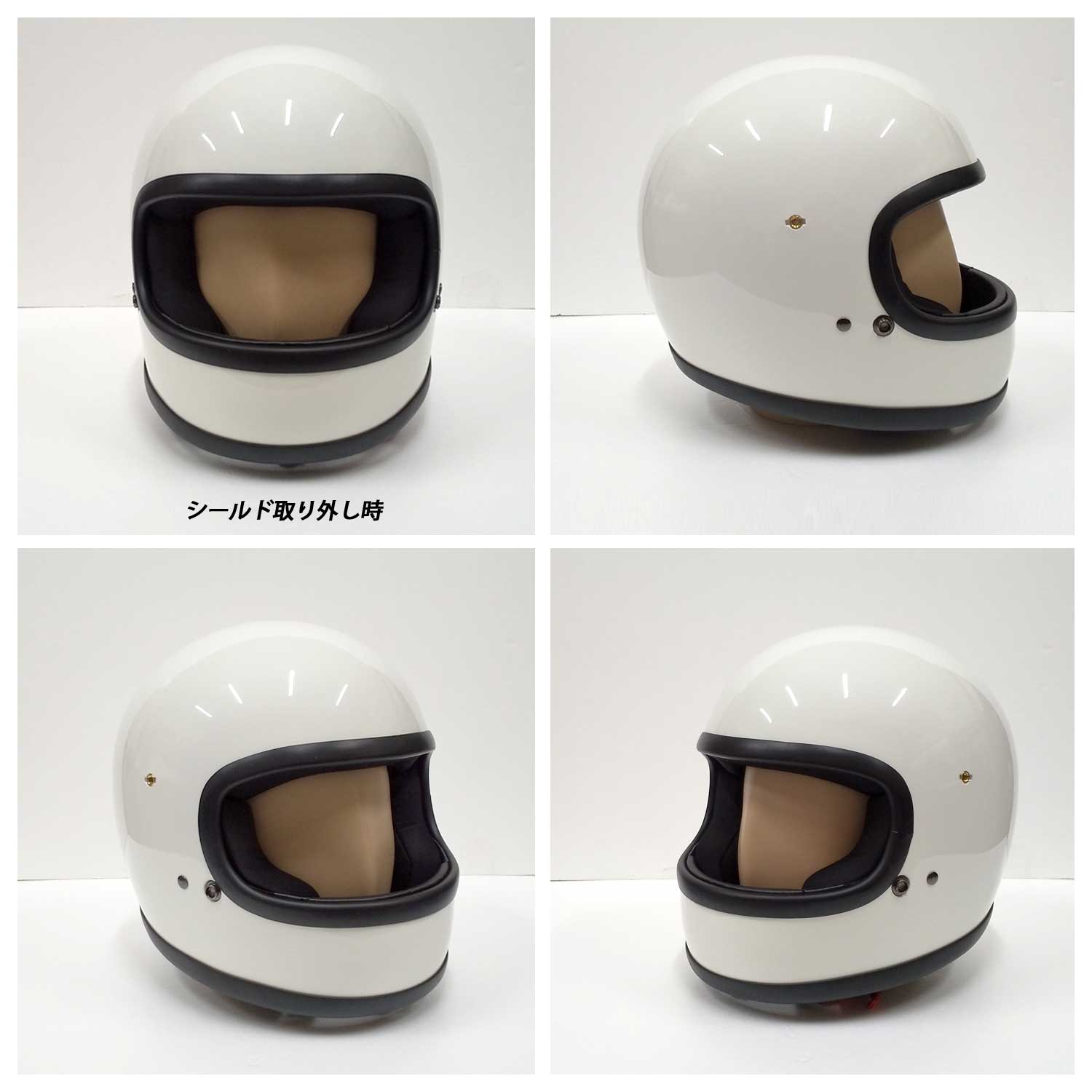 楽天市場】バイクヘルメット フルフェイス ビンテージ レトロ 族ヘル