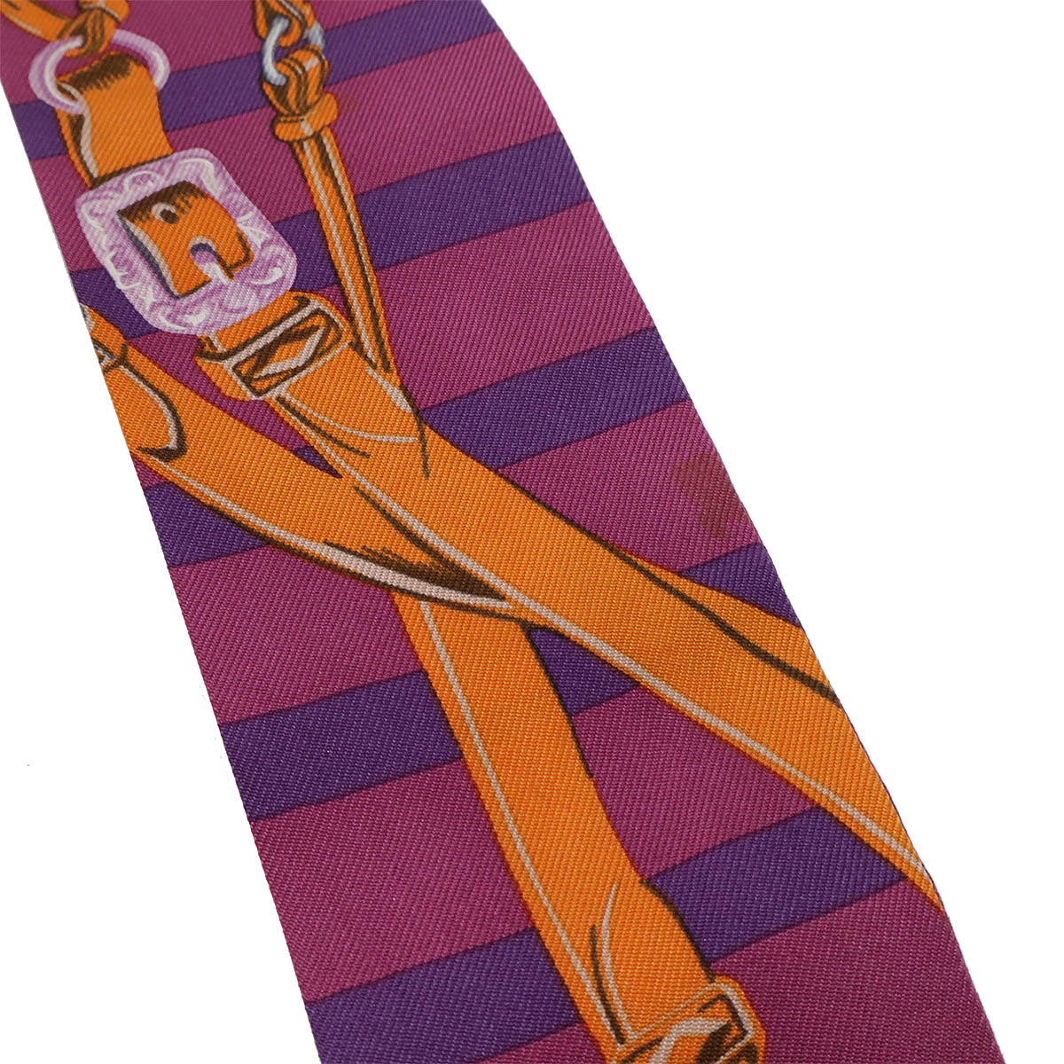 HERMES エルメス ツイリー 鞭ブロック リボンシルクスカーフ ホース 馬