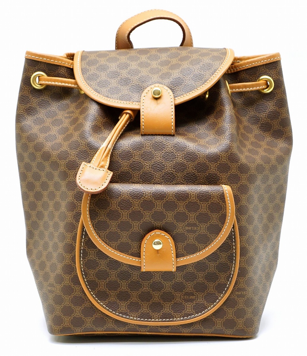 楽天市場】【バッグ】CELINE セリーヌ マカダム柄 バックパック