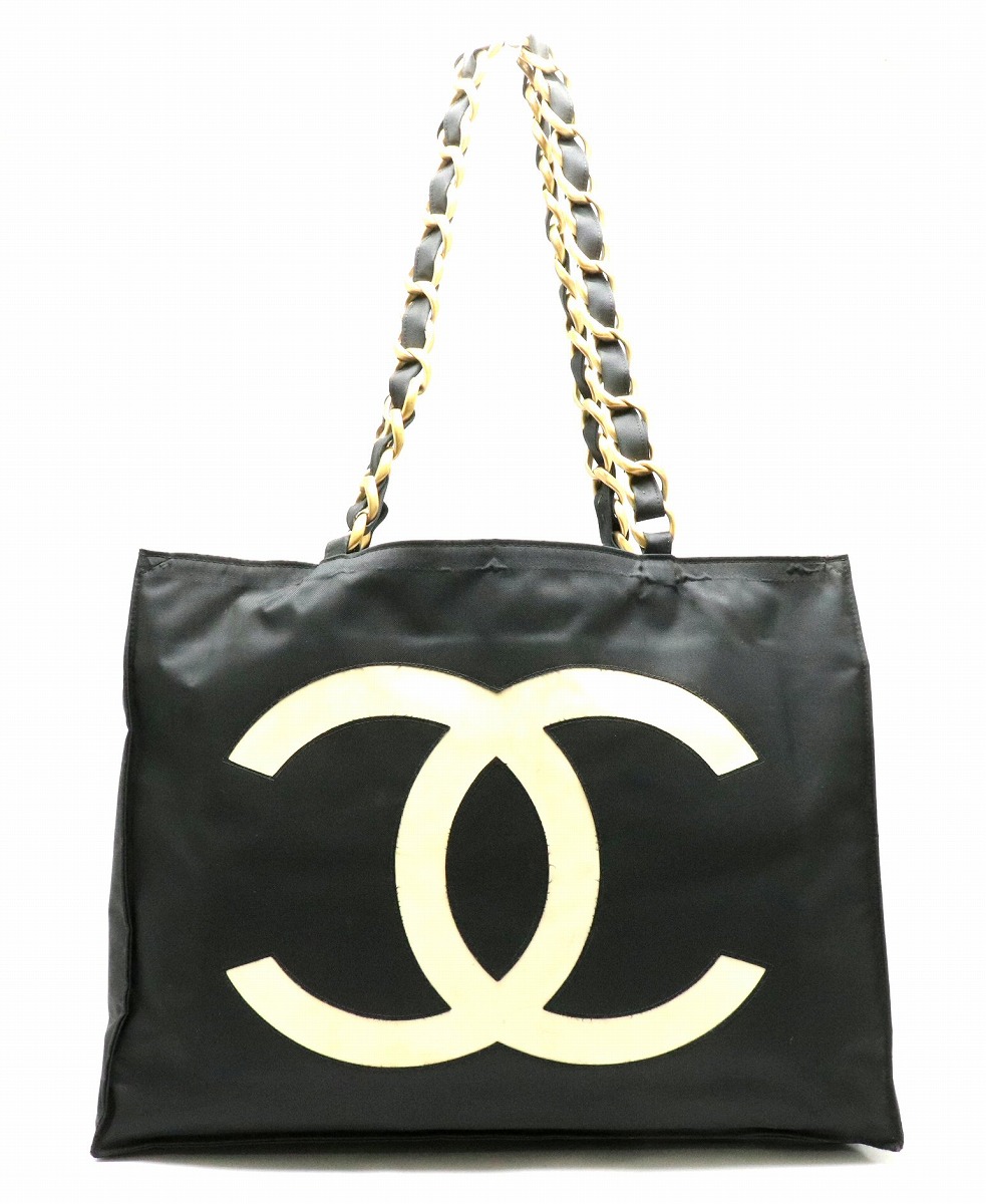 楽天市場】【バッグ】CHANEL シャネル ナイロン CCチェーントート