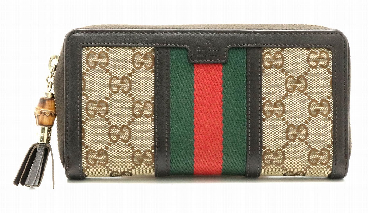 楽天市場】【財布】GUCCI グッチ GGキャンバス バンブータッセル