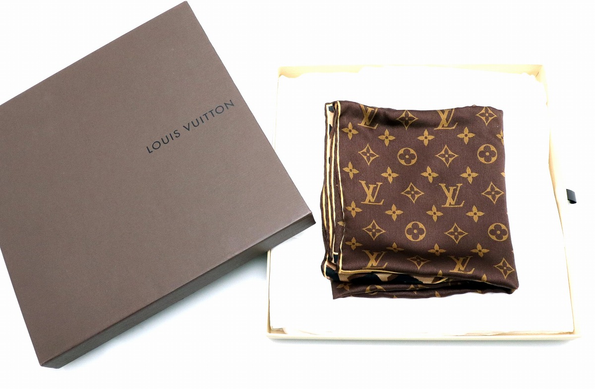 楽天市場】LOUIS VUITTON ルイ ヴィトン スカーフ カレ モノグラム