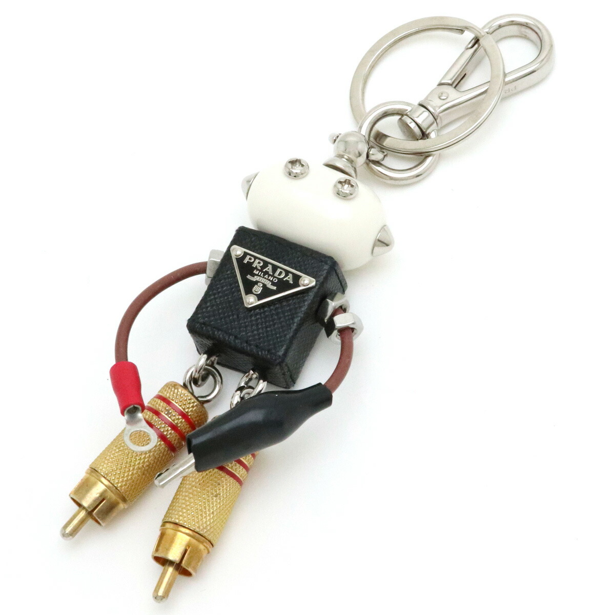 楽天市場】PRADA プラダ ロボット キーホルダー エドワード レザー