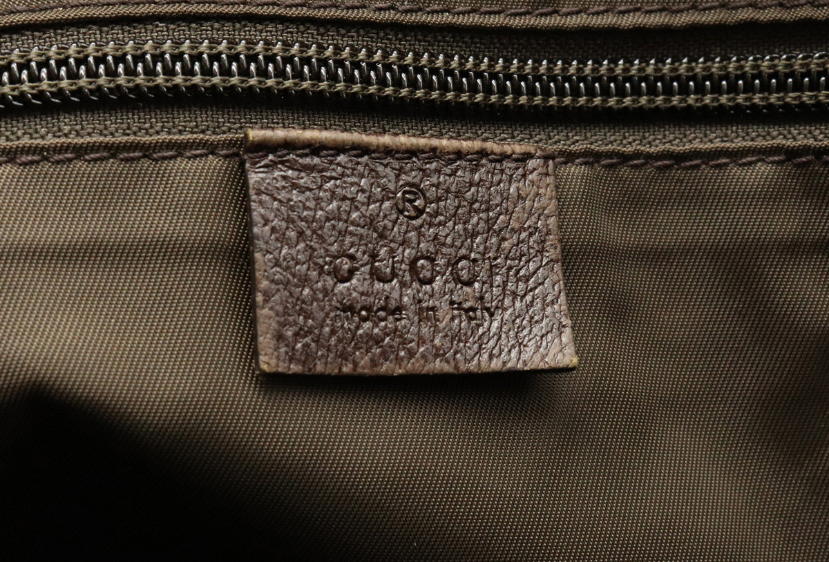 楽天市場】【バッグ】GUCCI グッチ GGキャンバス レザー マザーズ