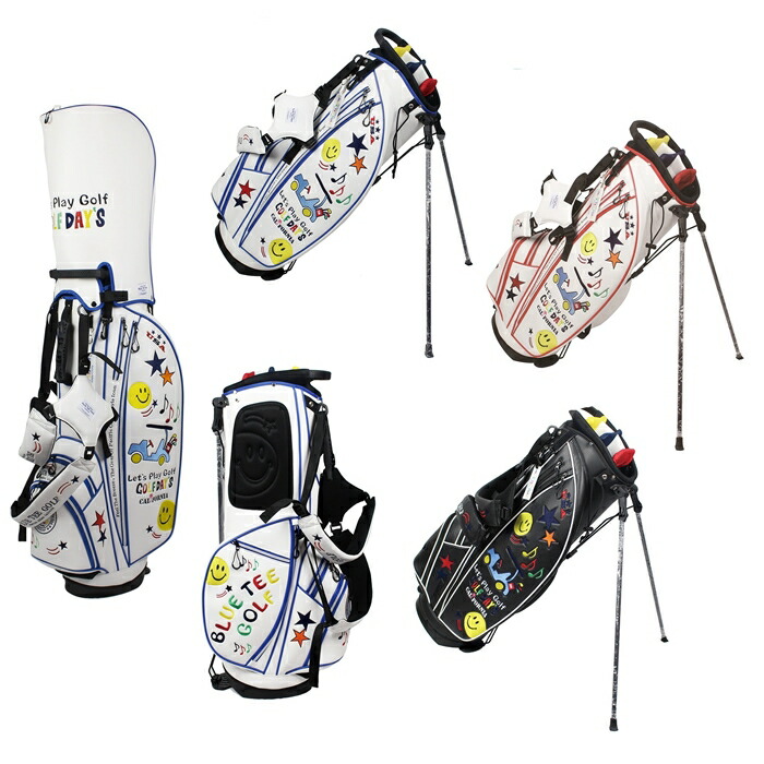 楽天市場】BLUE TEE GOLF 【スマイル＆カート キャディバッグ】CB-008