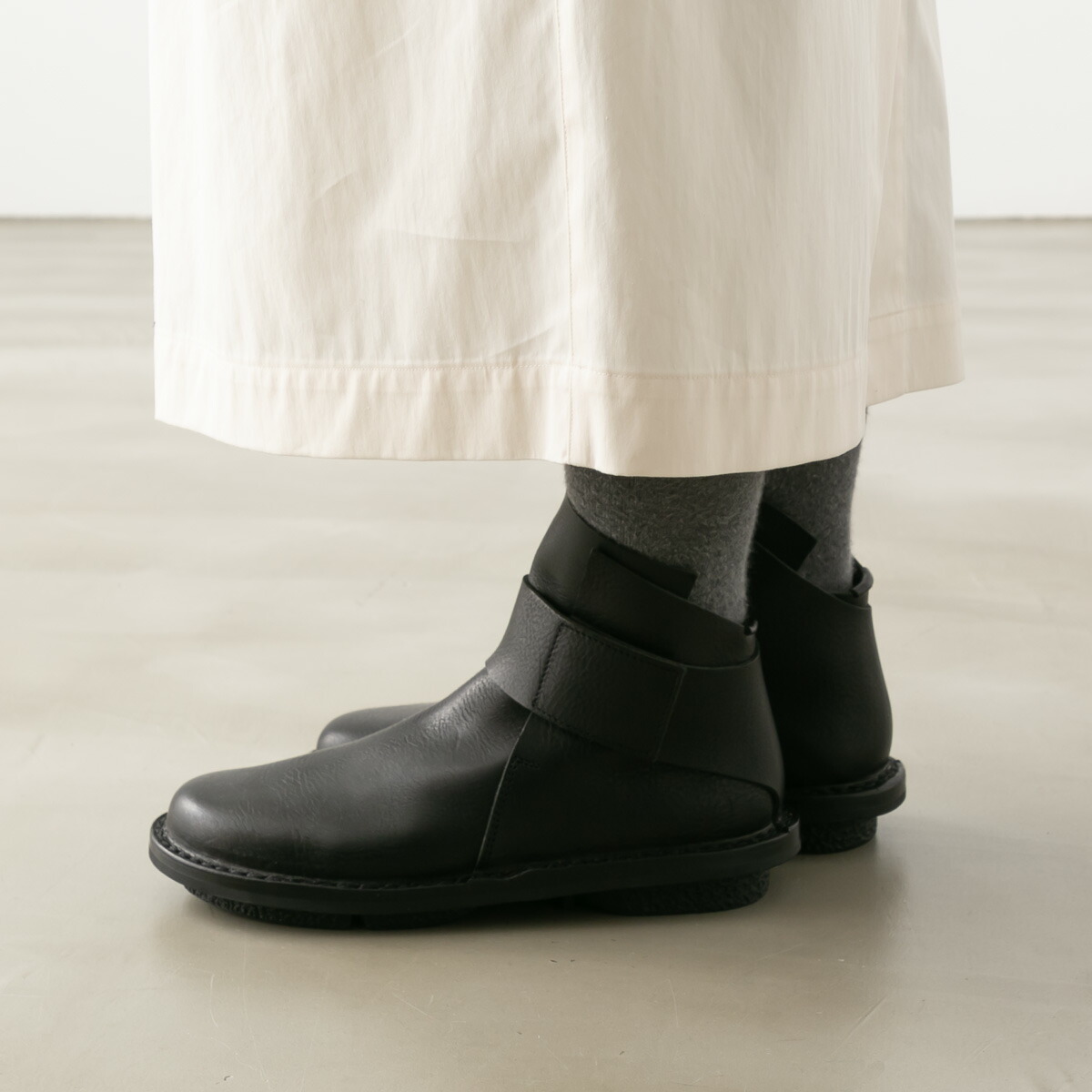 楽天市場】rippen トリッペン レザーショートブーツ BASE WAW242 black