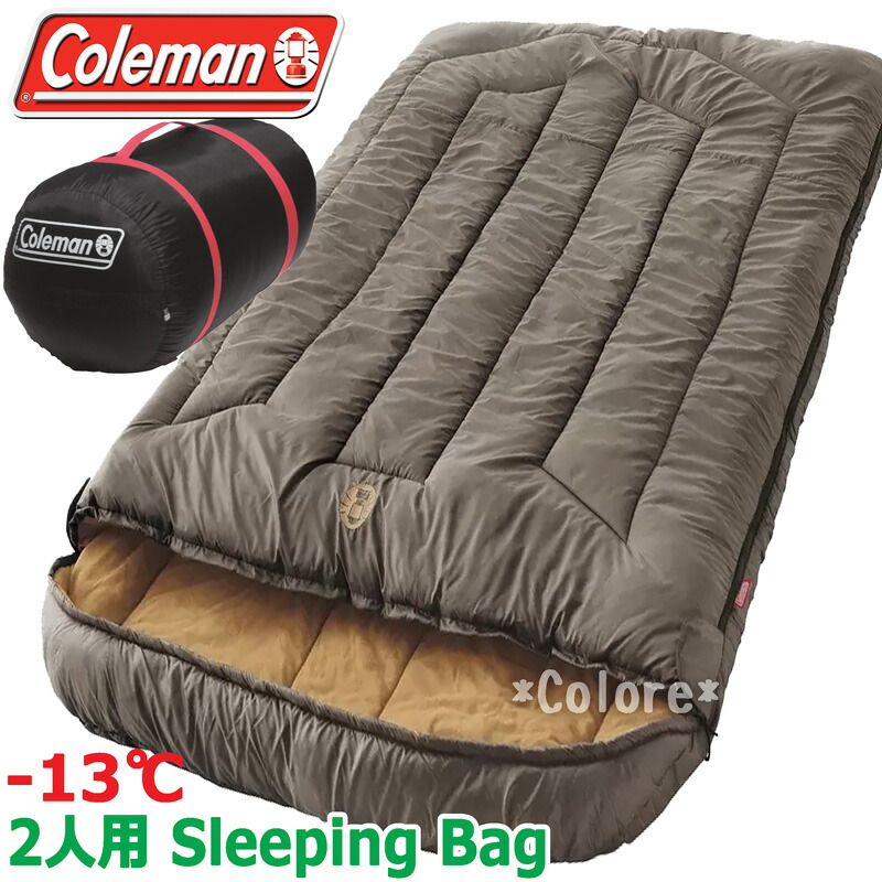楽天市場】【2人用】☆Coleman 寝袋 -13℃☆コールマン 二人用 冬用