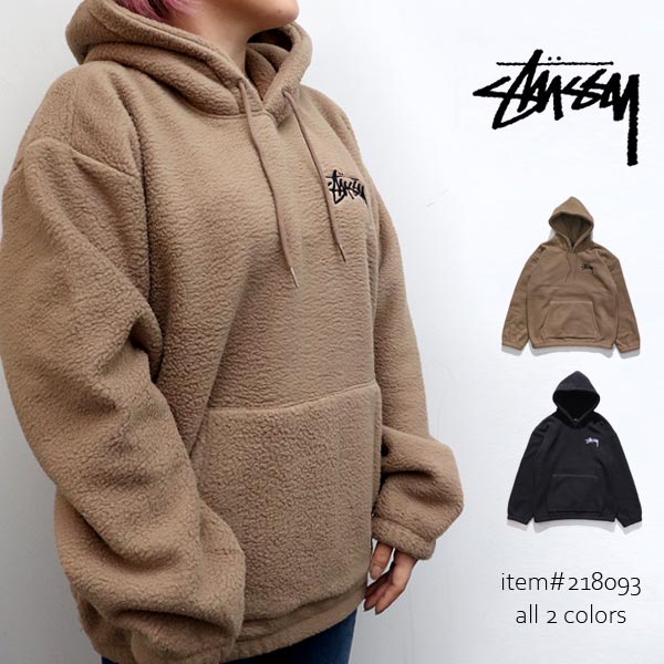 楽天市場】ステューシー【STUSSY】218093 BROUSON POLAR FLEECE HOOD
