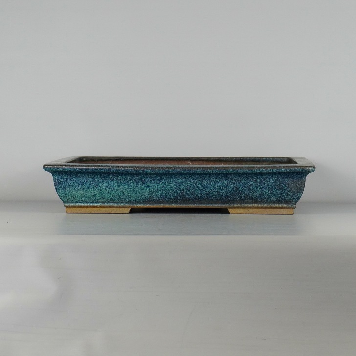 楽天市場】【中古】盆栽鉢 碧翠 水庄園製 大型 長辺 約 46.5cm 長方鉢