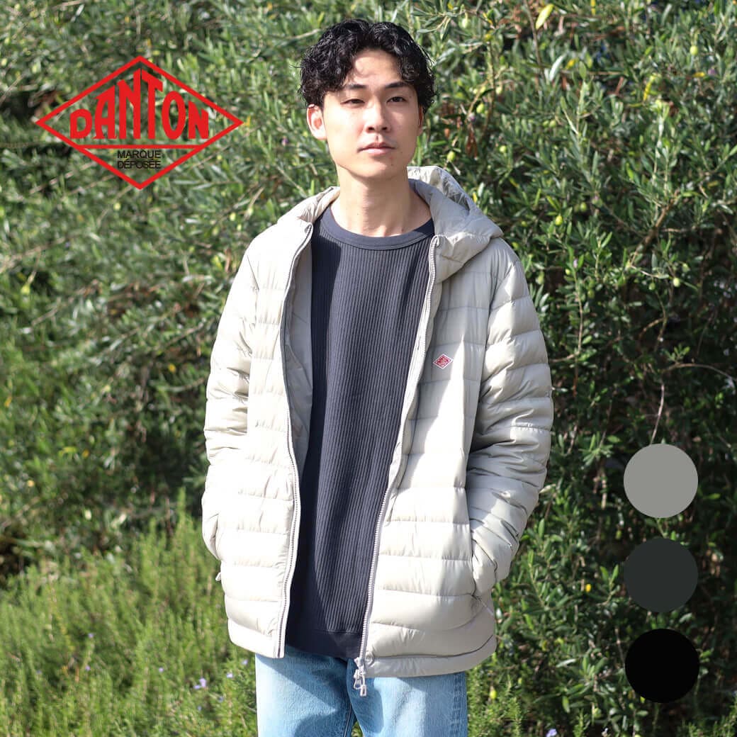 楽天市場】DANTON ダントン アウター ミドルダウン フードジャケット