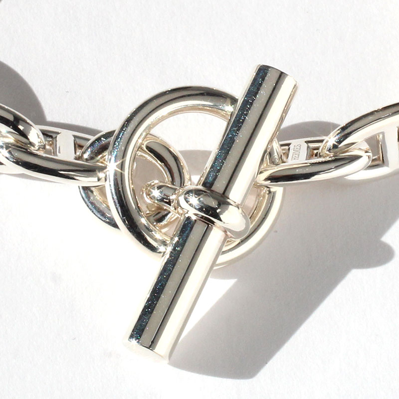 楽天市場】エルメス HERMES ブレスレット シェーヌダンクル MM 17コマ