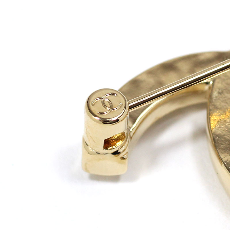 楽天市場】シャネル CHANEL ブローチ メタル CCマーク ストラス ライン