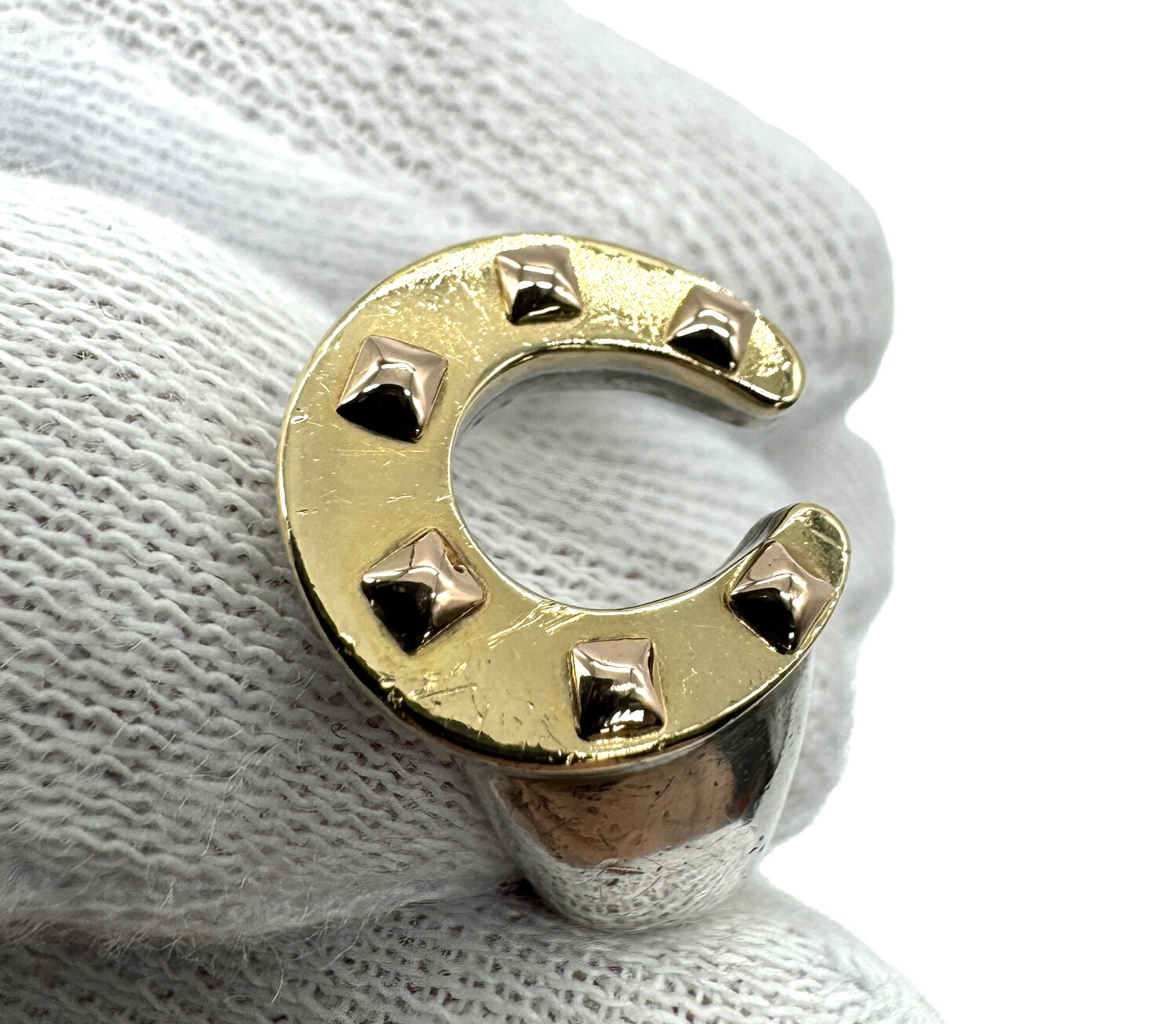 楽天市場】【美品】HERMES エルメス ホースシュー リング 指輪 コンビ