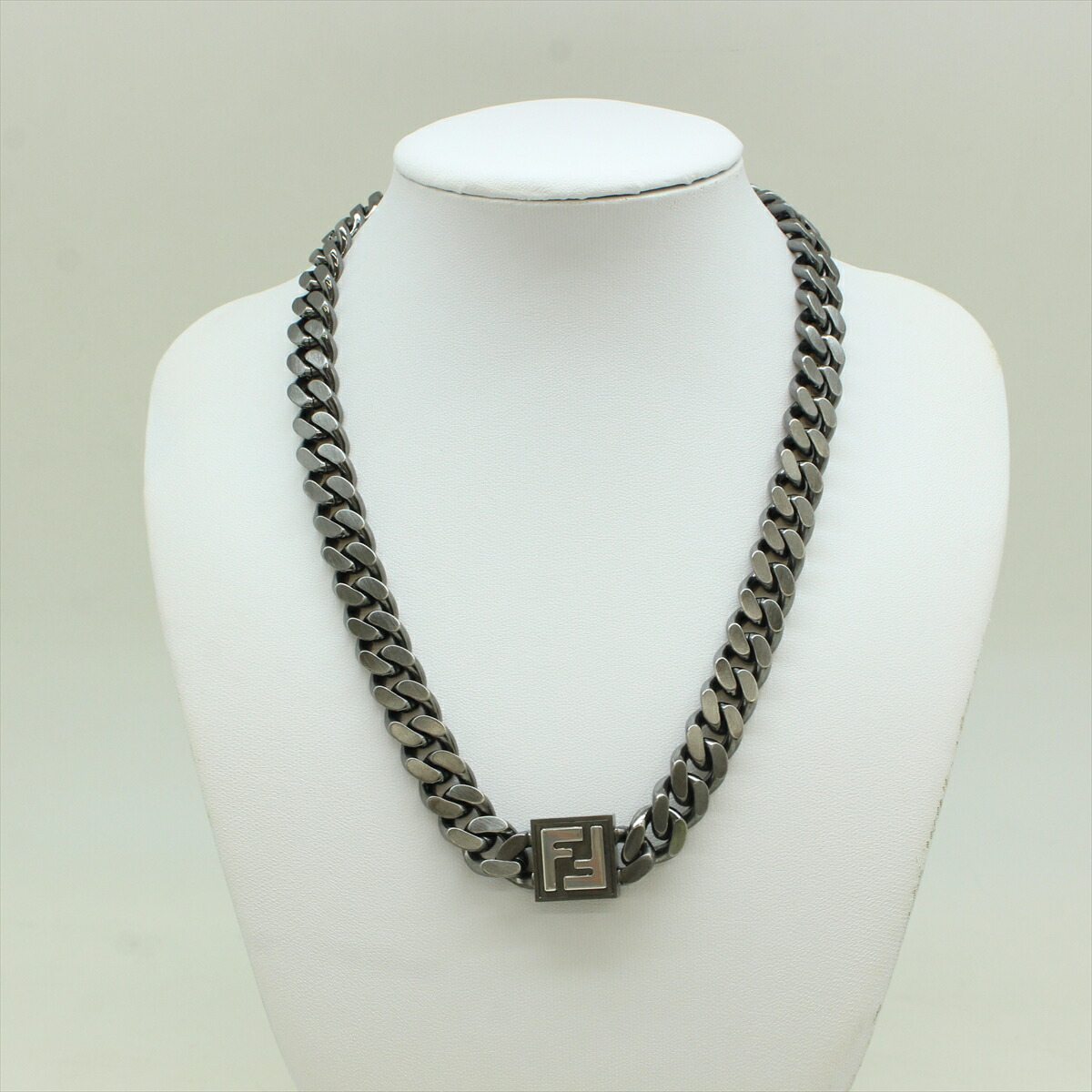 楽天市場】FENDI フェンディ FF ロゴ チェーン ネックレス ダーク