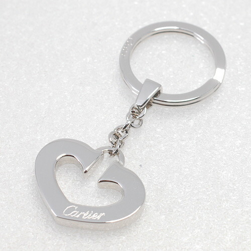 楽天市場】極美品 カルティエ ハートシェイプ キーホルダー/キーリング