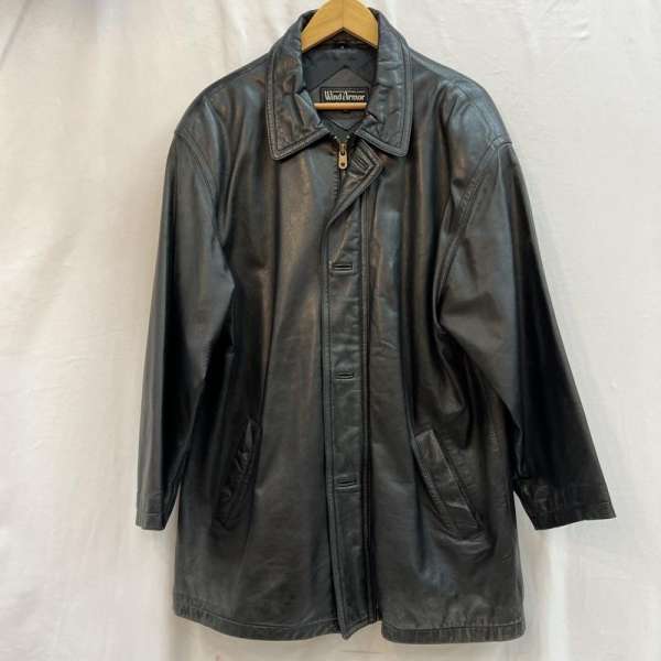 楽天市場】ウインドアーマー ラムレザージャケット カーコート メンズ