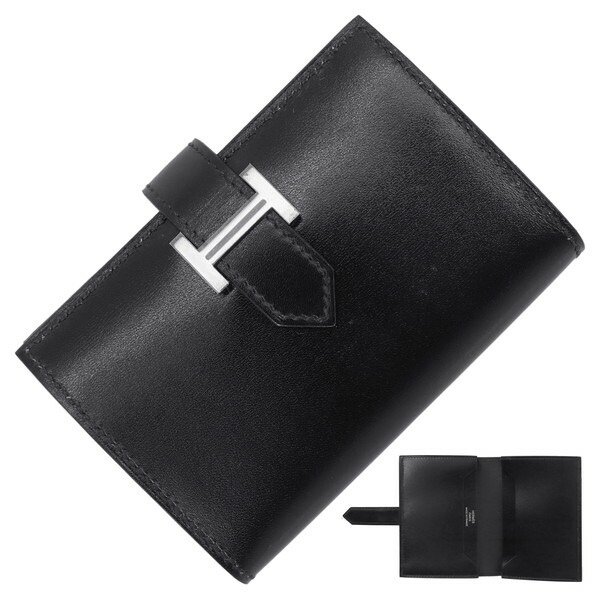 楽天市場】【未使用品】 エルメス カードケース ベアン ボックスカーフ