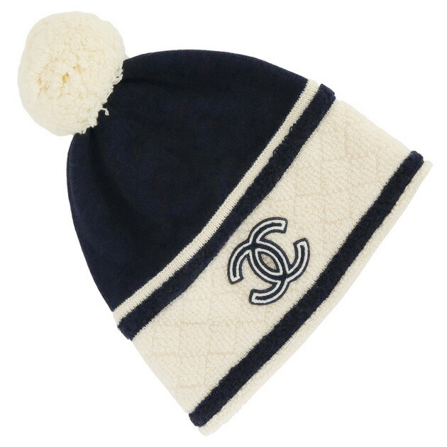 楽天市場】【美品】 シャネル ニットキャップ マトラッセ ココマーク