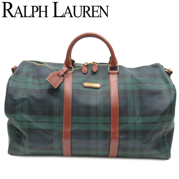 楽天市場】ラルフローレン ボストンバッグ チェックの通販