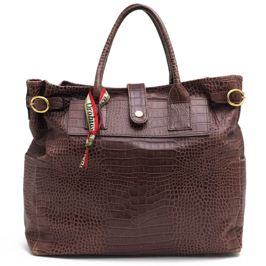 楽天市場】クロコ 型押し トートバッグ（ブランドオロビアンコ）の通販