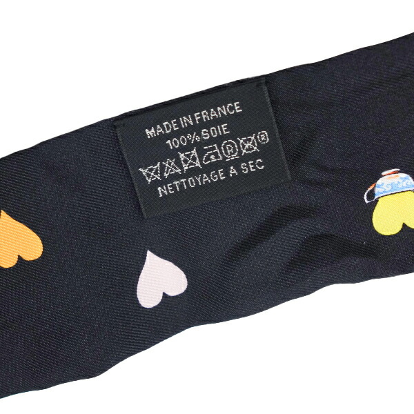 楽天市場】【中古】HERMES エルメス ツイリー ティータイム 黒 ハート