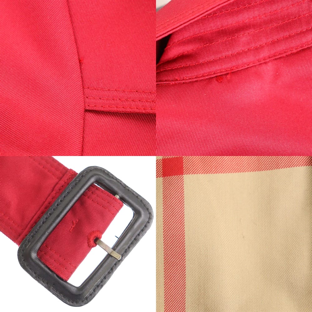楽天市場】バーバリー トレンチコート サイズUK4 中古 レッド BURBERRY
