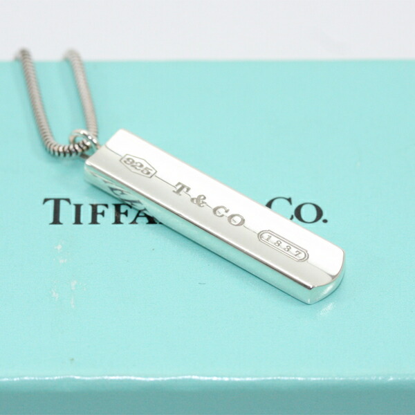 楽天市場】超美品 ティファニー 1837バー ネックレス シルバー925